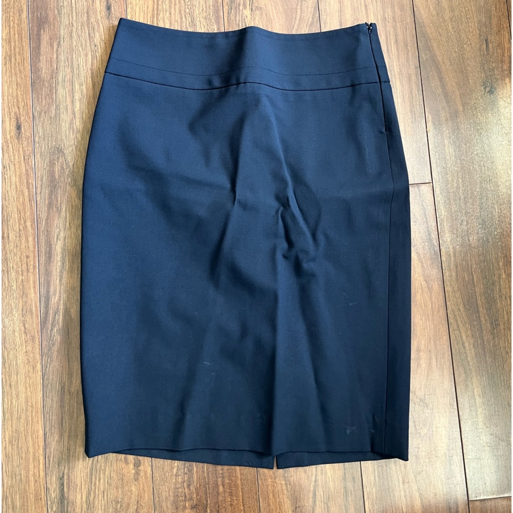 The Limited Navy Blue Suit Pencil Skirt  | US 00